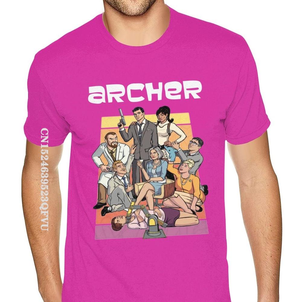 Lila Fara Zon Archer T-shirt Herr Dam Anpassad Oversized Anime T-shirt Herr Ultra Bomull O-ringad T-shirts