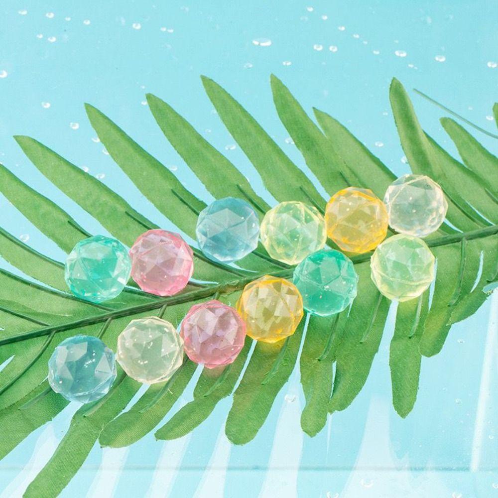 6Pcs Bouncy toy Bouncy Ball Clear Rubber Bouncy Ball Shape Ball Children Gift