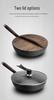 Hand-Forged Cast Iron Non-Stick Wok for Gas & Induction Stoves, Medium-High, No Coating