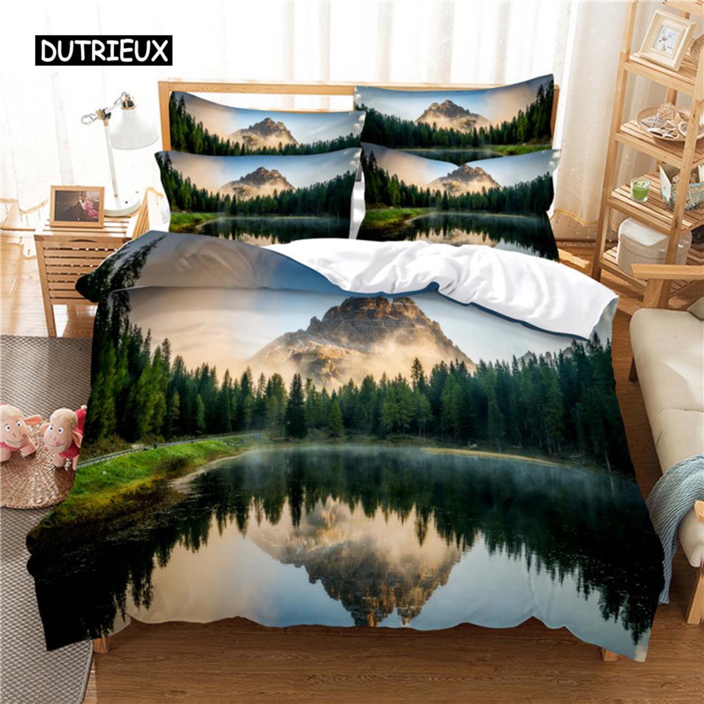 Beautiful  Scenery Bedding Set Duvet Cover Set 3d Bedding Digital Printing Bed Linen Queen Size Bedding Sets Fashion Design