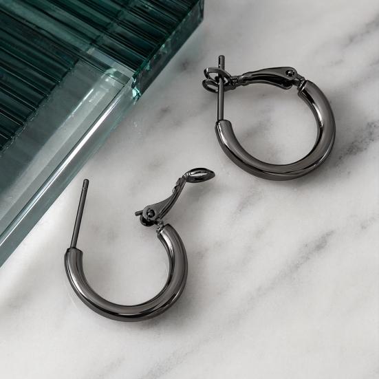 1 Pair Hoop Earrings for Women, Geometric Small Hollow Round Circle Earrings, Minimalist Jewelry Accessories