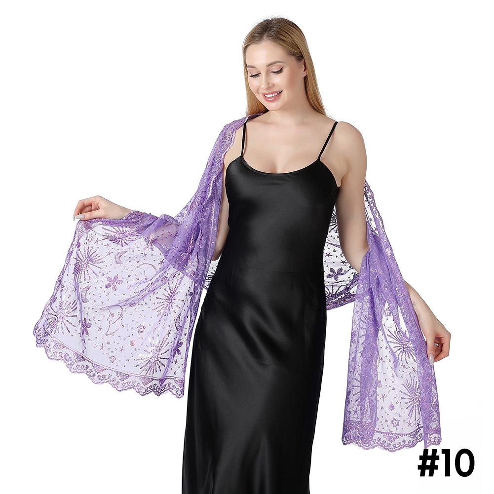 

Луна, звезда, блестки, шаль, накидка для вечерних платьев, свадебный декор, шарф, элегантный хиджаб, покрывало для праздников Рамадана, женская скромная модная шаль фиолетовый