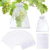 50 Pcs Fruit Protection Bags 15x20CM Mesh Drawstring Netting Cover for Garden Trees Reusable Insect Proof Tomato Bags