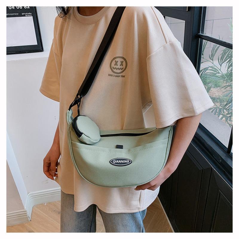 Stylish Minimalist Dumpling Bag Spacious Korean Women Shoulder Crossbody Bag Versatile Everyday Shopping Tote