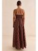 Striped Sleeveless Backless Camisole Dress - Fresh & Casual, Wide Hem (2026).