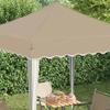 Pop Up Party Tent 195 X 195 X 245 Cm Cream Oxford Fabric