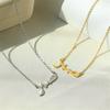Elegant Gold/Silver Plated Stainless Steel Necklace Symbolizing Strength and Protection for Daily Wear and Special Occasions