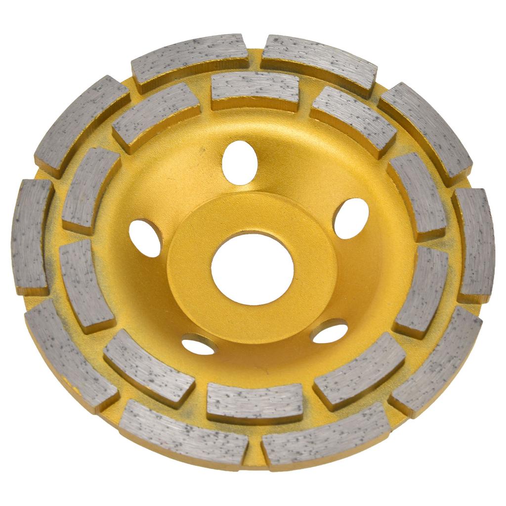Diamond Cup Grinding Wheel Double Row Concrete Grinding Wheels for Granite Stone Marble125mm