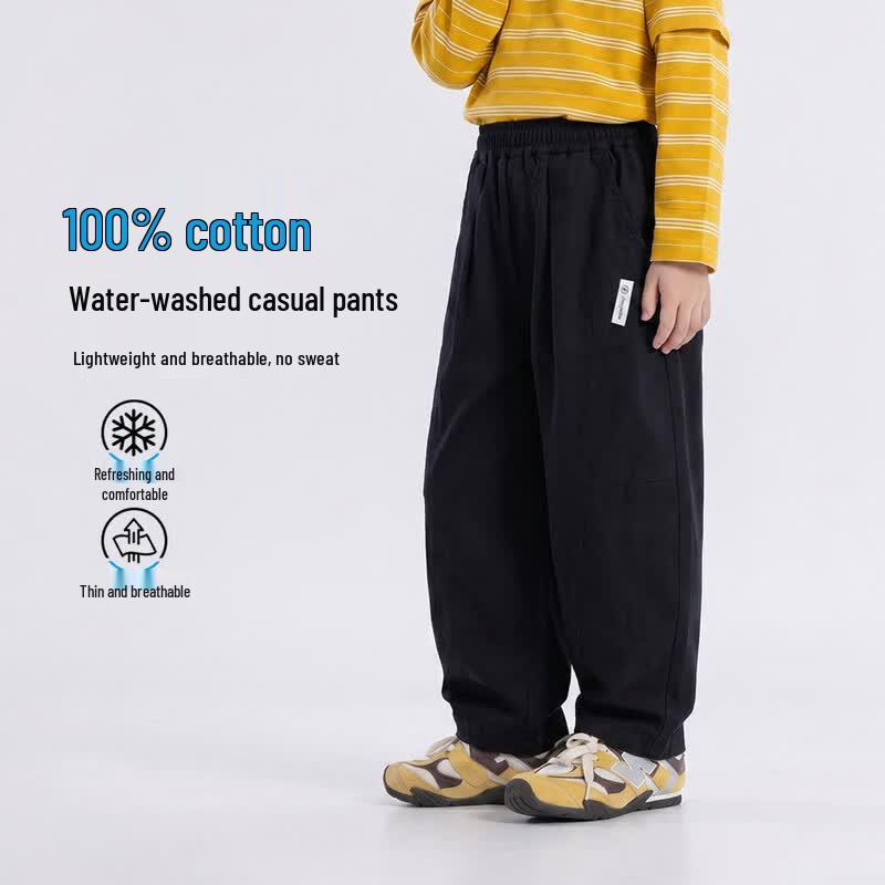 Boys Summer Lightweight Loose-Fit Cargo Pants 160