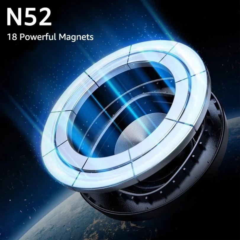 1PCS CD Pattern Magnetic Phone Holder accessory for MagSafe iPhone 16-12 Samsung Xiaomi for 17mm Ball Head Air Outlet Hook Stand