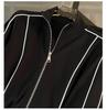 Women's Slimming Street-Style Two-Piece Set: Long-Sleeve Hoodie & Wide-Leg Pants for Spring/Autumn