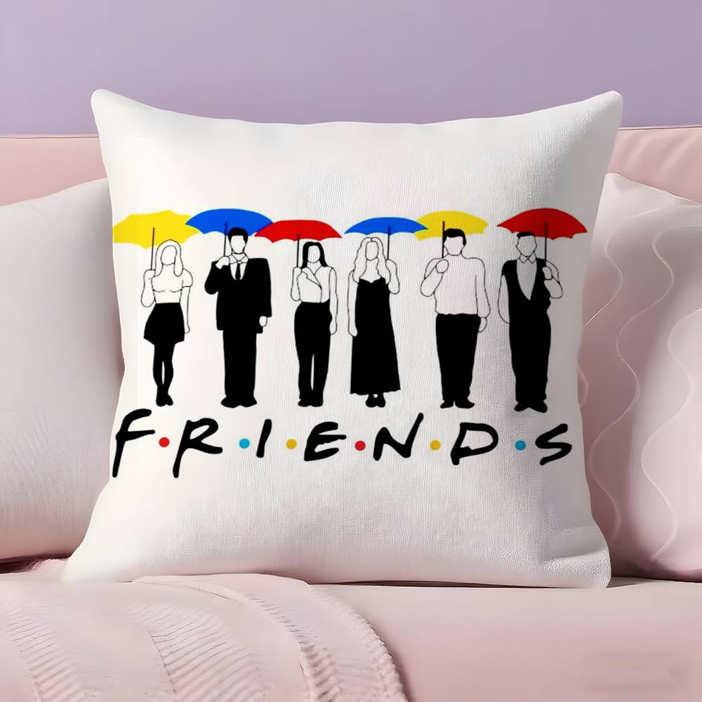 

Classic F-Friends TV Show Pillow Case Pillowcase Ultra Soft Skin Friendly Fabric Cloud Like Comfort & Concealed Zipper 12x12Inch