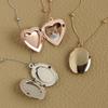 [Melody Accessories] Made In Japan. A Locket Pendant with a Choice of Motifs To Keep Your Loved One Close At All Times (op-n305) (OvalPink Gold)