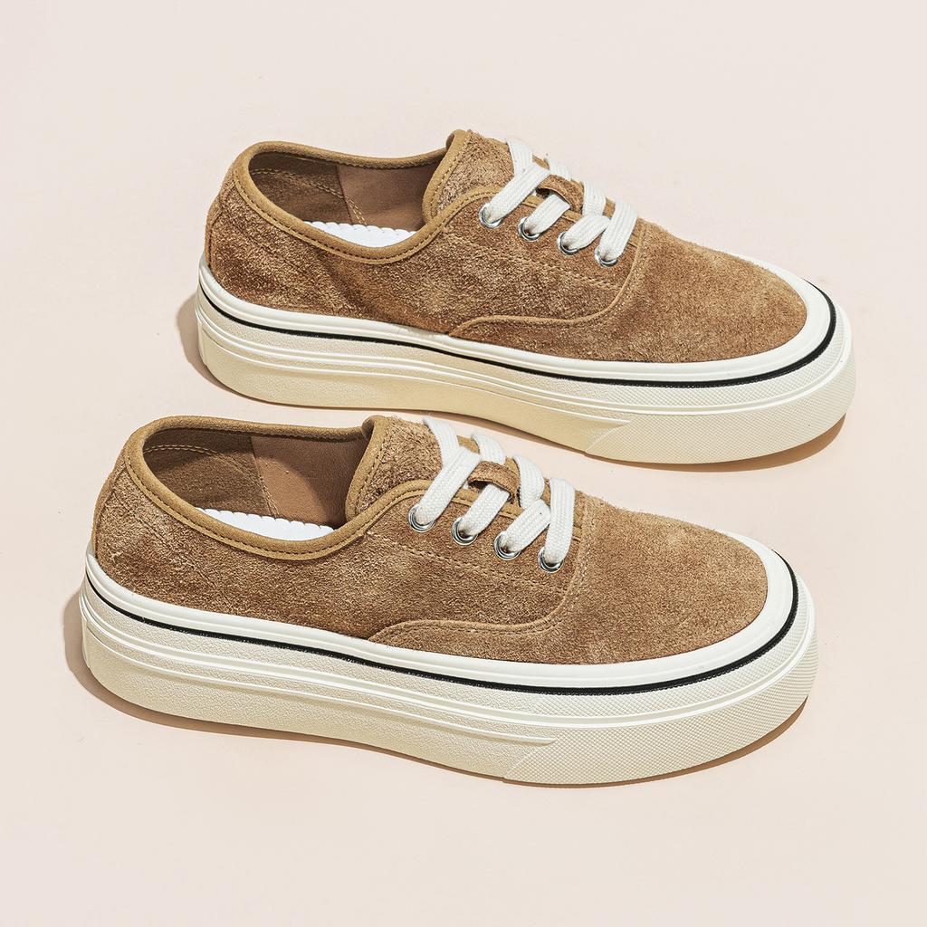 Women's Autumn New Thick-soled Heightening Board Shoes Versatile Casual Sports Single Shoes