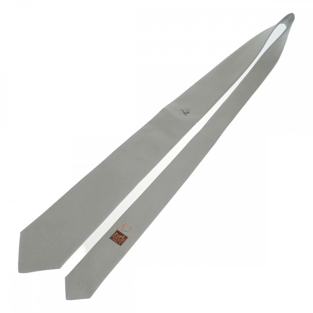HERMES  H033805T09  tie gray silk mens