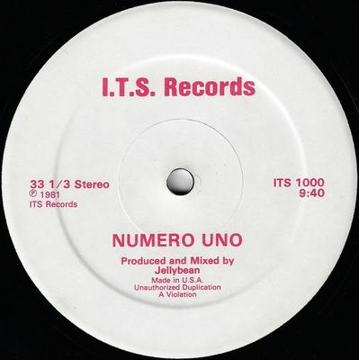12inch Record VARIOUS - Numero Uno ITS1000 I.T.S. Records 1981 US Dance & Electronica Used