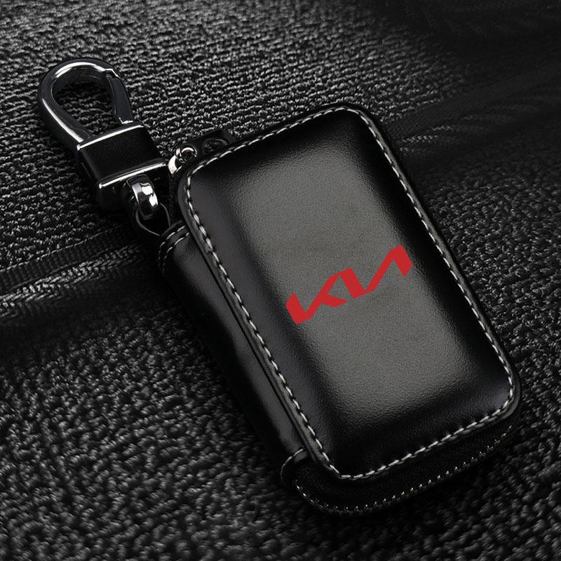 Custodia per Chiavi Auto Portachiavi in Pelle con Zip Borsa Accessori Per KIA Sportage Ceed Rio 3 4 Picanto Soul Forte Cerato sorento picanto