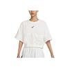 Nike Sportswear City Utility Women's French Terry Short-Sleeve Top Sail Black DV8039-133
