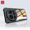 Case for Xiaomi 15 Ultra Airbag Anti-drop Shell,Camera Protection PC+TPU Back Stripe Transparent Anti-fingerprint Cover