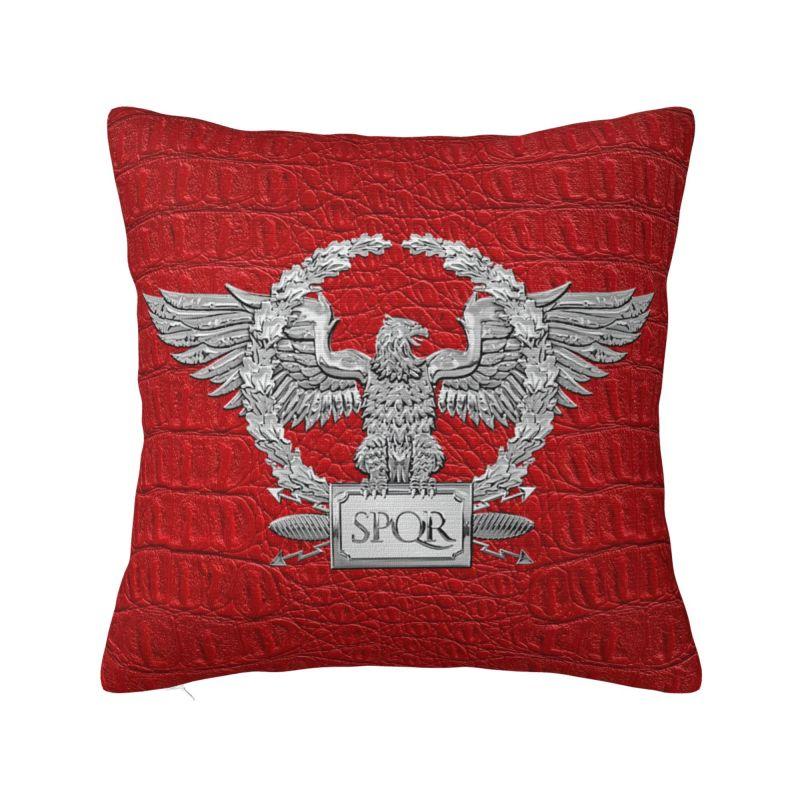 Custom Roman Empire Gold Imperial Eagle Pillow Case 45x45cm for Sofa Rome SPQR Nordic Cushion Cover Square Pillowcase
