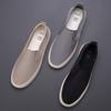 Spring New Mens Flat Shoes Low Top Trendy and Versatile Casual Shoes Trendy Lazy Shoes