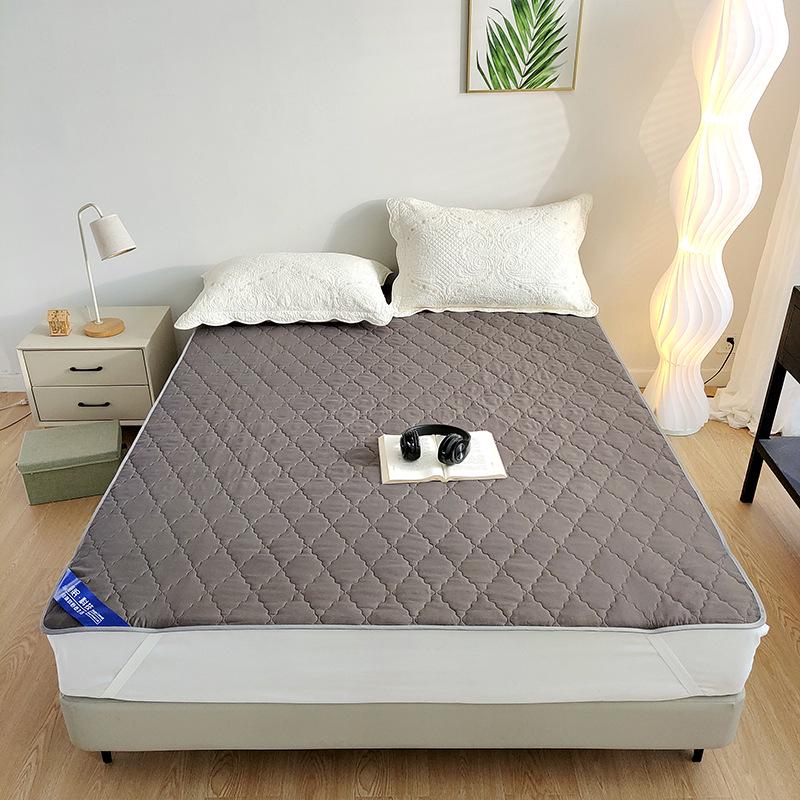 Wodoodporny Pikowany Ochraniacz na Materac i Antypoślizgowa Podkładka Inkontynencyjna z Bawełnianym Pyłoszczelnym Pokrowcem na Łóżko
