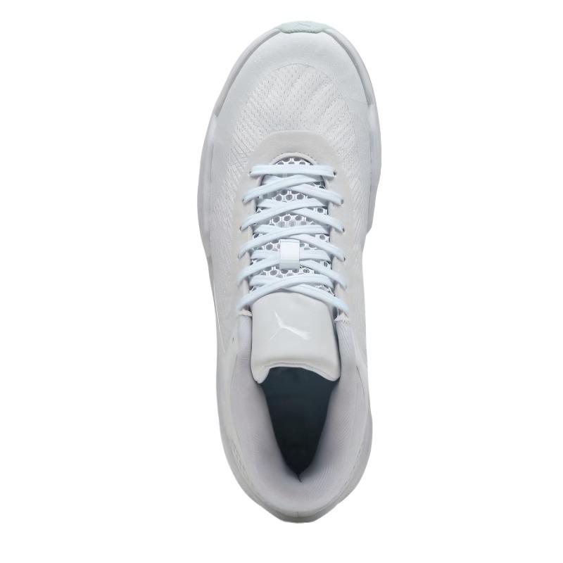 PUMA Court Pro 2 Unisex Classic Comfort Breathable Fabric Synthetic Leather Mid Top Basketball Shoes White 312180-04