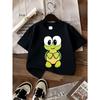Europäische Größen Jungen-T-Shirt Niedliches Schildkröten-Cartoon-Charakter-Design, Ideal für Outdoor-Aktivitäten, Weiches Strickoberteil, Bequem und Atmungsaktiv