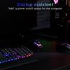 2m Desktop Power Switch External Start Computer Switch with LED Light PC Motherboard External Start Power Switch for Motherboard