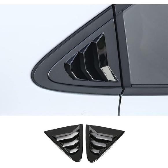 For Toyota Corolla     2024 Rear Side Quarter Window Louver Decorate Cover Rear Air Vent Window Louvers Blinds Covers Auto Accessories (Carbon Fiber