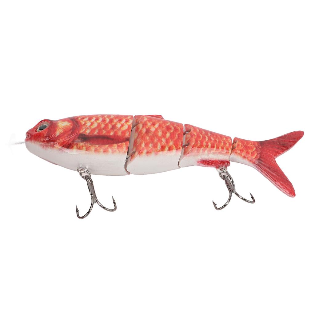 Robotic Swimming Fishing Bait Multi Jointed USB Rechargeable Electric Fishing Lure with LED Light