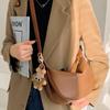 Premium Cowhide Maillard-Style Women's Crossbody Bag - 2025 Trendy Spring/Summer Duffle Shoulder Bag