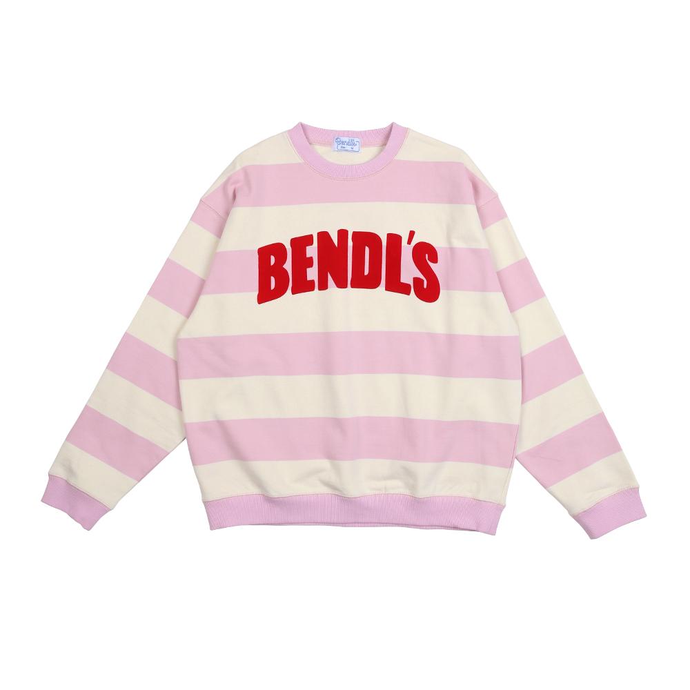 Полосатая толстовка Bendles - Розовая L