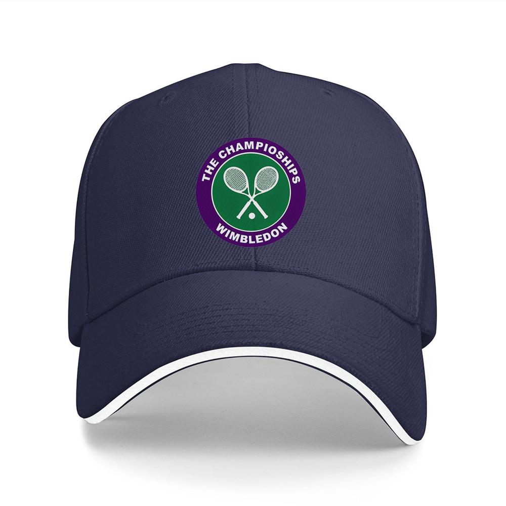 1 Stück Wimbledon Logo Basecap Leicht Atmungsaktiv mit Grünem Tennis Design Perfekt zum Laufen Fitness