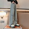 Girls' Wide Leg Pants for Spring and Autumn Wear Straight Leg Jeans Korean Children's Casual Autumn Pants