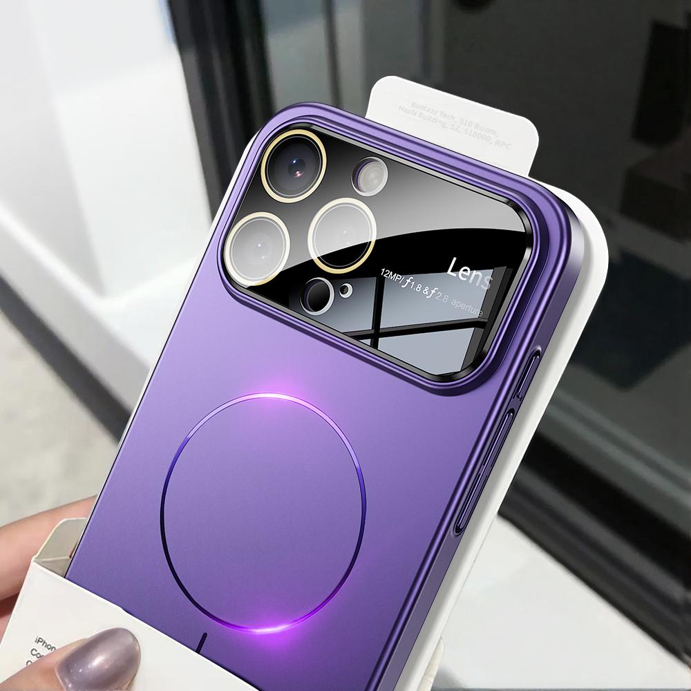 Luxury For Magsafe Wireless Charge Case for iPhone 16 14 15 13 12 11 Pro Max Magnetic Shockproof Matte Camera Protection Cover