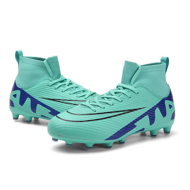 2025 new high-top football shoes AG long nails TF broken nails youth men's and women's shoes training competition sports shoes