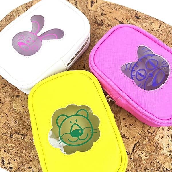 SK Japan Tabekko Animal Cat Clear Window Pouch 16692