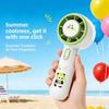 Mini ventilador de mano con diseño de panda, recargable por USB, portátil para niños y viajes