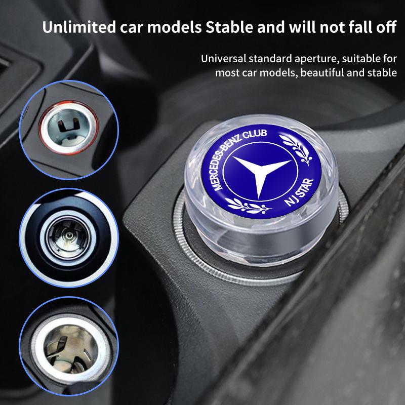 Car Cigarette Lighter Cover Dust Proof Cap Decoration Plug For Mercedes Benz W202 W212 W126 W140 W168 W177 CLS GLE GLC GLS CLA