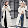 Winter Women's Jacket Warm Fashion Comfortable Bow Belt Fox Fur Collar Clothes Long Dress Office Casual Women's Thick Coat