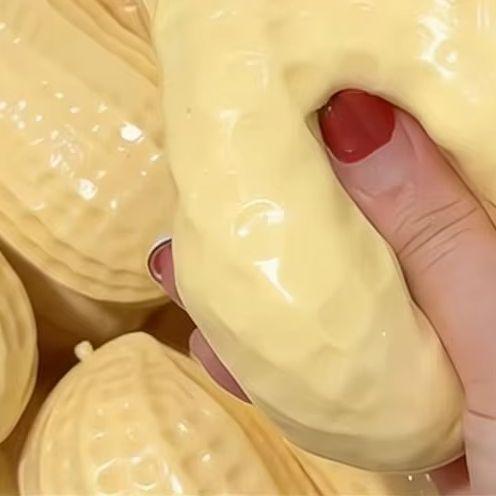Peanut Squishy Stress Ball Buttery Soft Fidget Toy Asmr Sensory Toy Anti Stress Relief Toys For Kids Adults