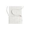 Bottega Veneta Cassette Pillow Bag Fashion Solid Color Minimalist 15 Grid Woven Check Lambskin Shoulder Crossbody Bag Women bags White 578004VMAY19005