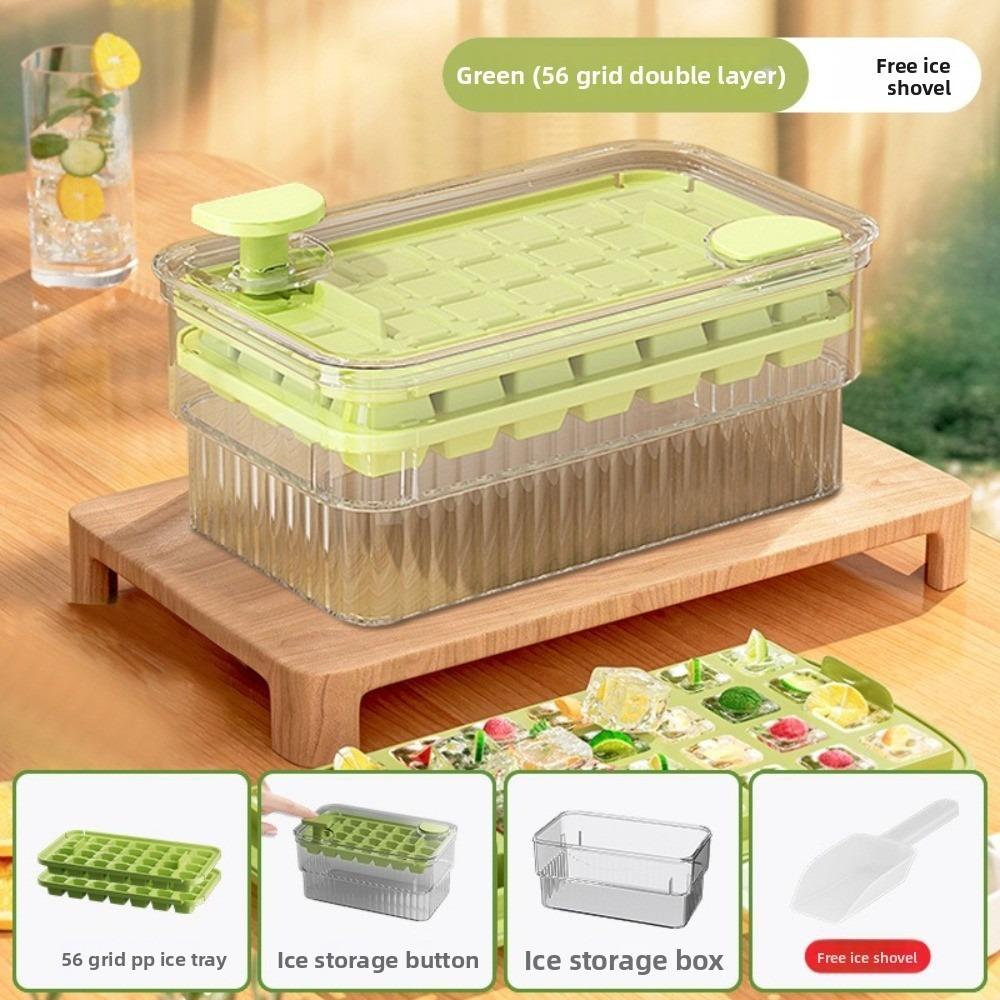 With Lid Ice Making Trays 28/56/84 Slots Ice Cube Storage Box Reusable Ice Cube Bucket Home Use