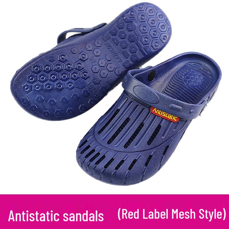 Breathable Anti-static Sandals with Soft, Thick Sole for Dust-Free Work Environments