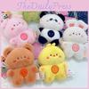 Delightful Plush Animal Keychain Cute Cartoon Characters Perfect For Key Accessories