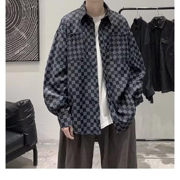 2024 Casual Long Sleeved Shirt Ins Loose Shirt Men'S Summer Trend Versatile Casual Jacket