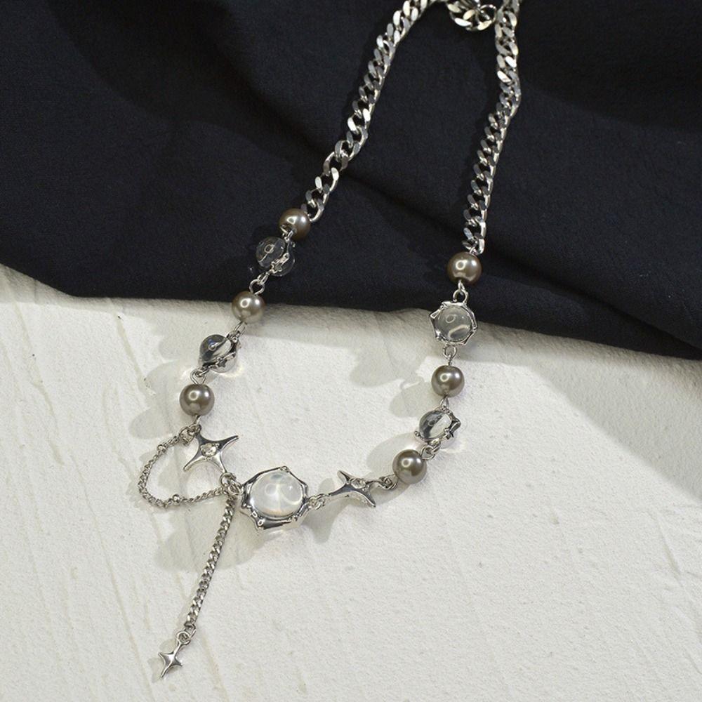 Design Women Jewelry Accessories Exquisite Star Necklace Korean Style Choker Moon Stone Bracelet