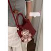 Red Wedding Bag Women's Trendy Daily Handbag High-quality Texture Fashionable Bucket Cabbage Basket Bag