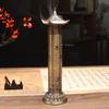 Heart Meridian Dome Cylindrical Vertical Incense Burner Household Zen Incense Tea Ceremony Decoration 21cm Joss Stick Censer